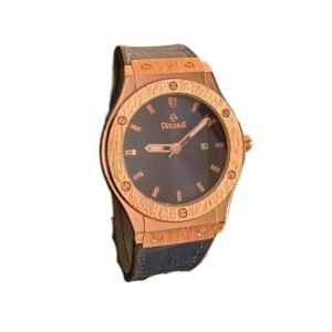 نسخ ساعه رجاليه جلد باللون الأزرق