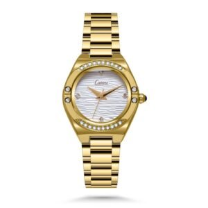 ساعه نسائيه ستيل باللون الأبيض