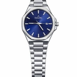 ساعه رجاليه ستيل باللون الأزرق